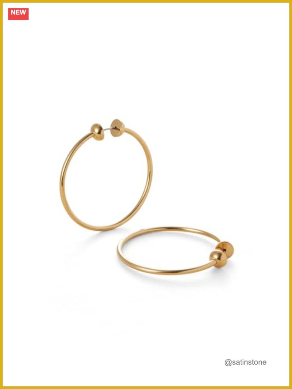 Stainless Steel Hinged Hoop Earrings Small Icon Hoops